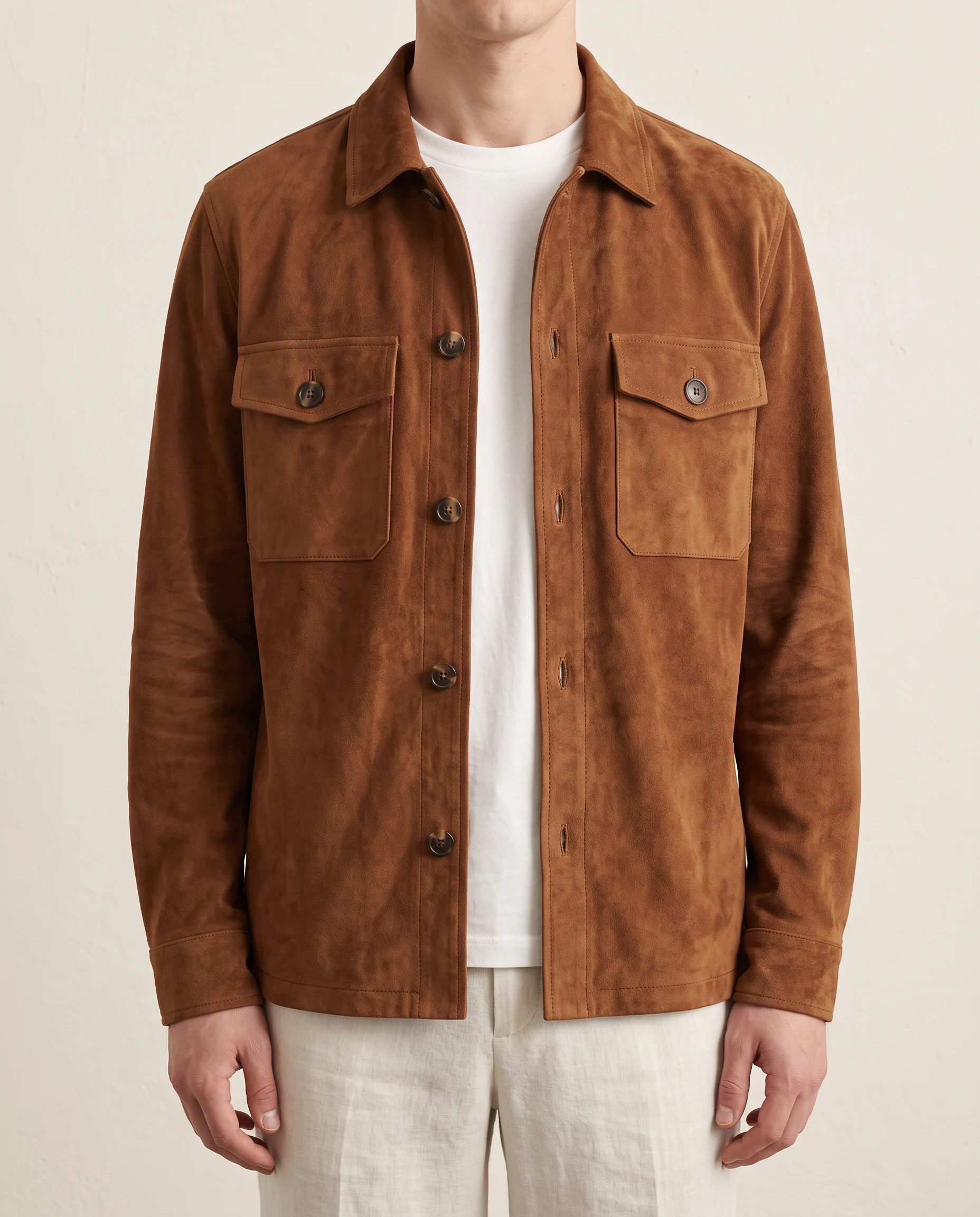 Suede Overshirt, carried