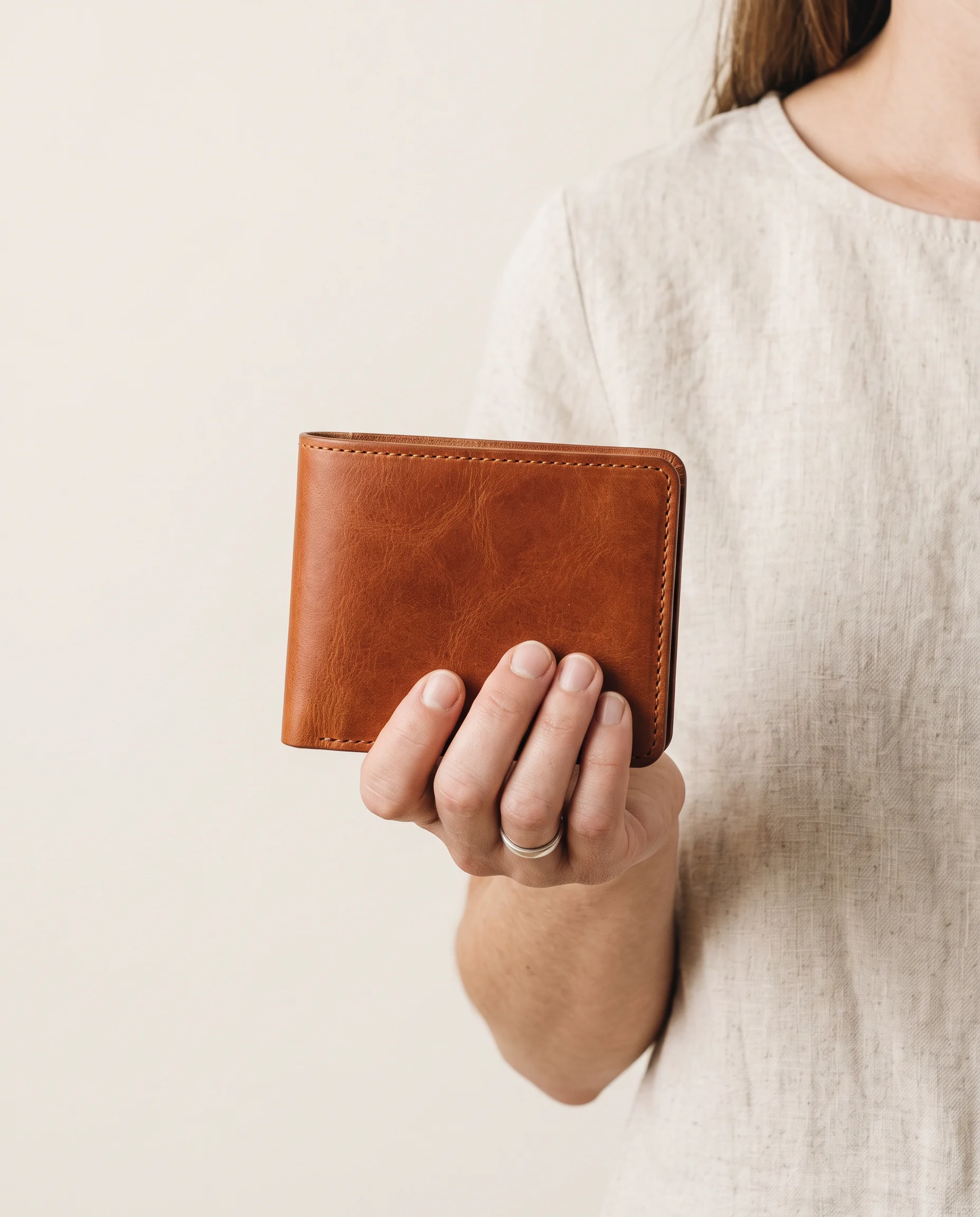 Ledger Bifold Wallet, carried