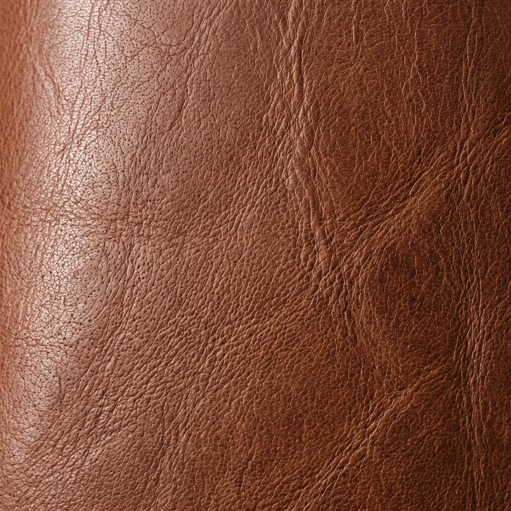 Vegetable-tanned full grain, macro