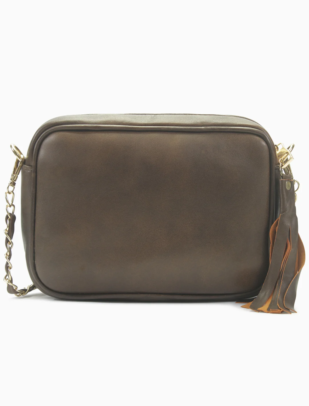 Quilted Camera Bag, Espresso, detail