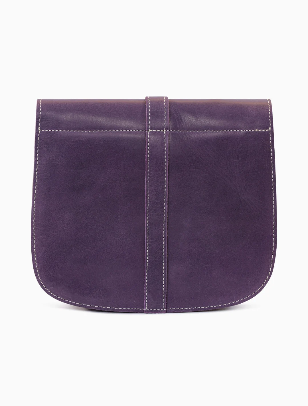 Saddle Bag, Plum, detail