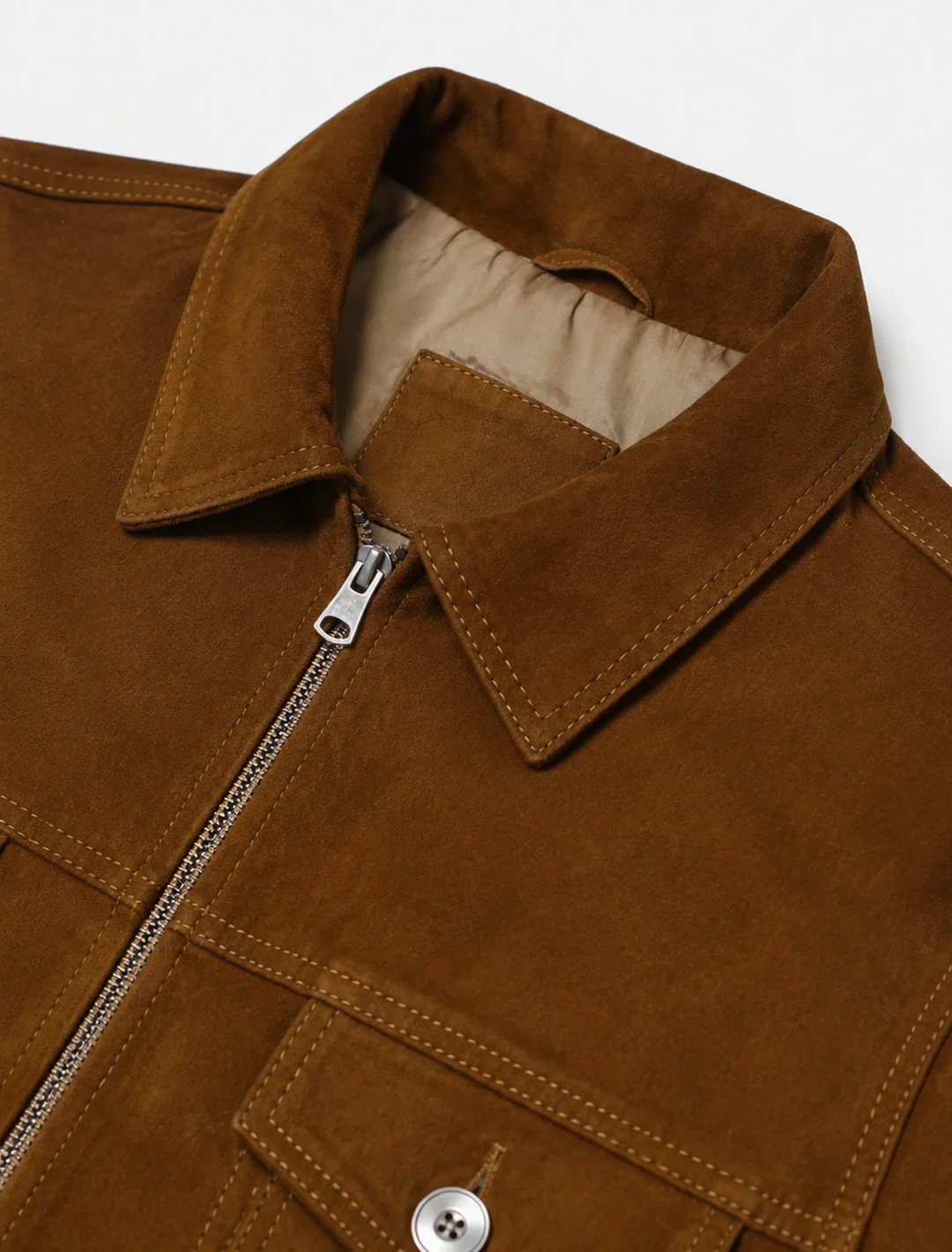 Suede Trucker Jacket, detail