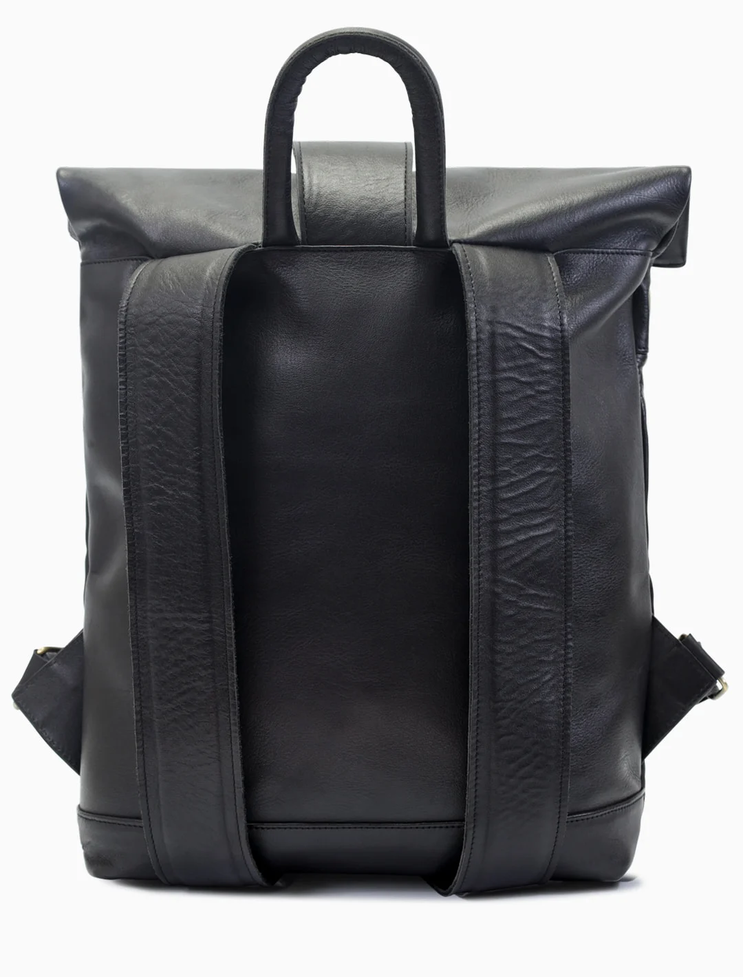 Summit Roll-Top Backpack, Black, detail