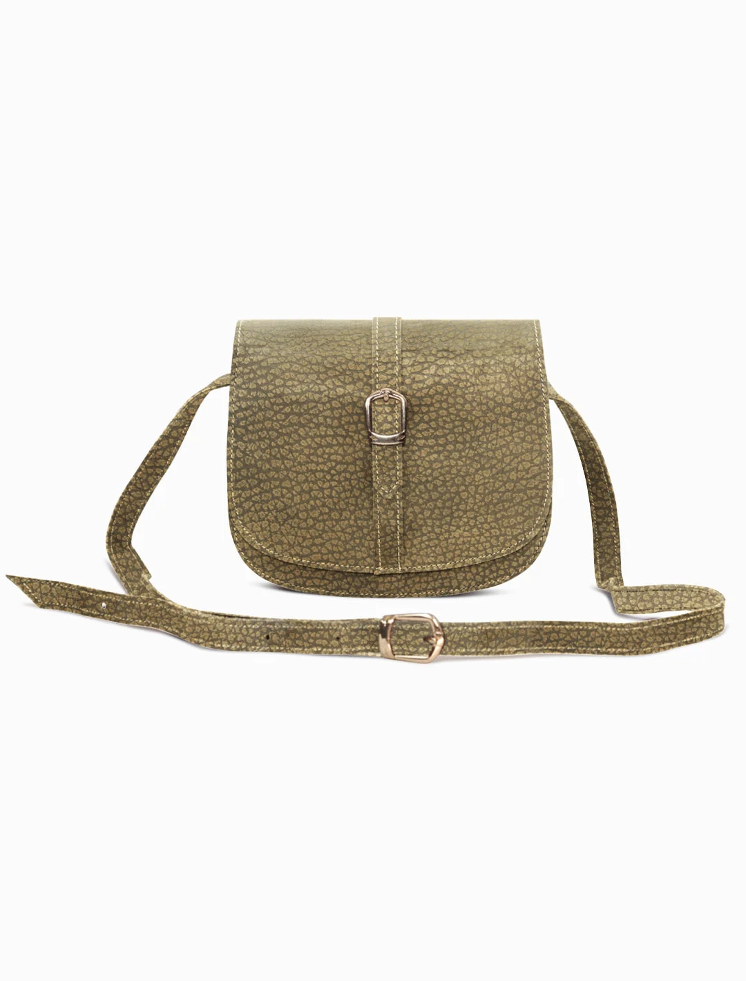 Saddle Bag, Olive, detail