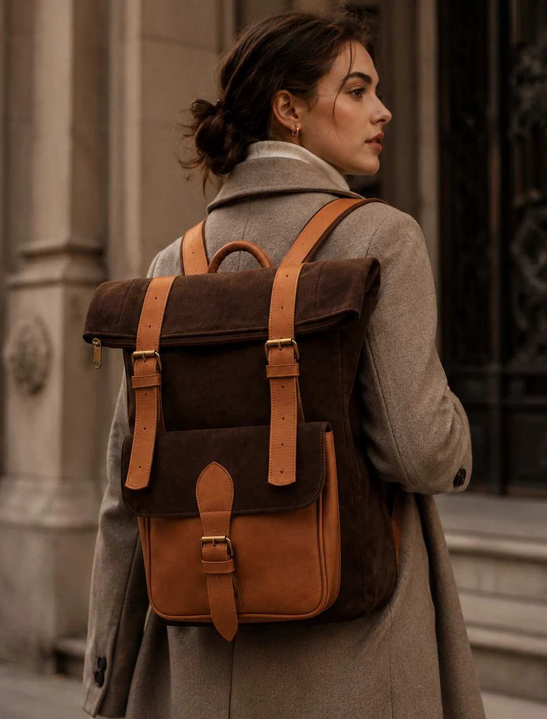Drover Roll-Top Backpack, detail