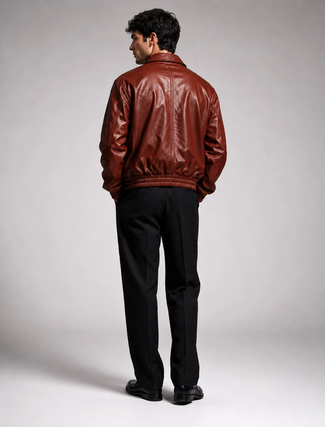 Flight Bomber, Oxblood, detail