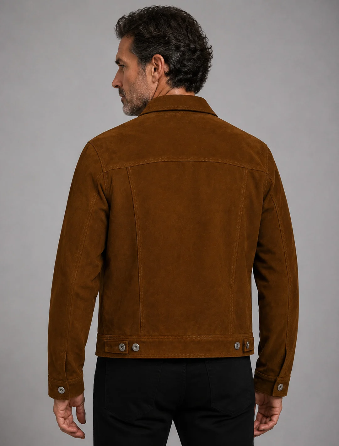 Suede Trucker Jacket, detail