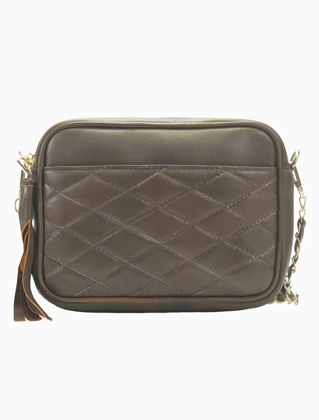 Quilted Camera Bag, Espresso