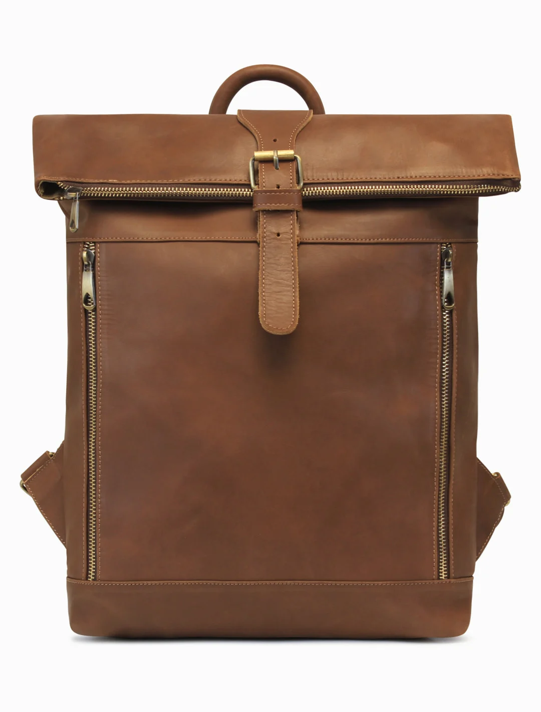 Summit Roll-Top Backpack, Brown