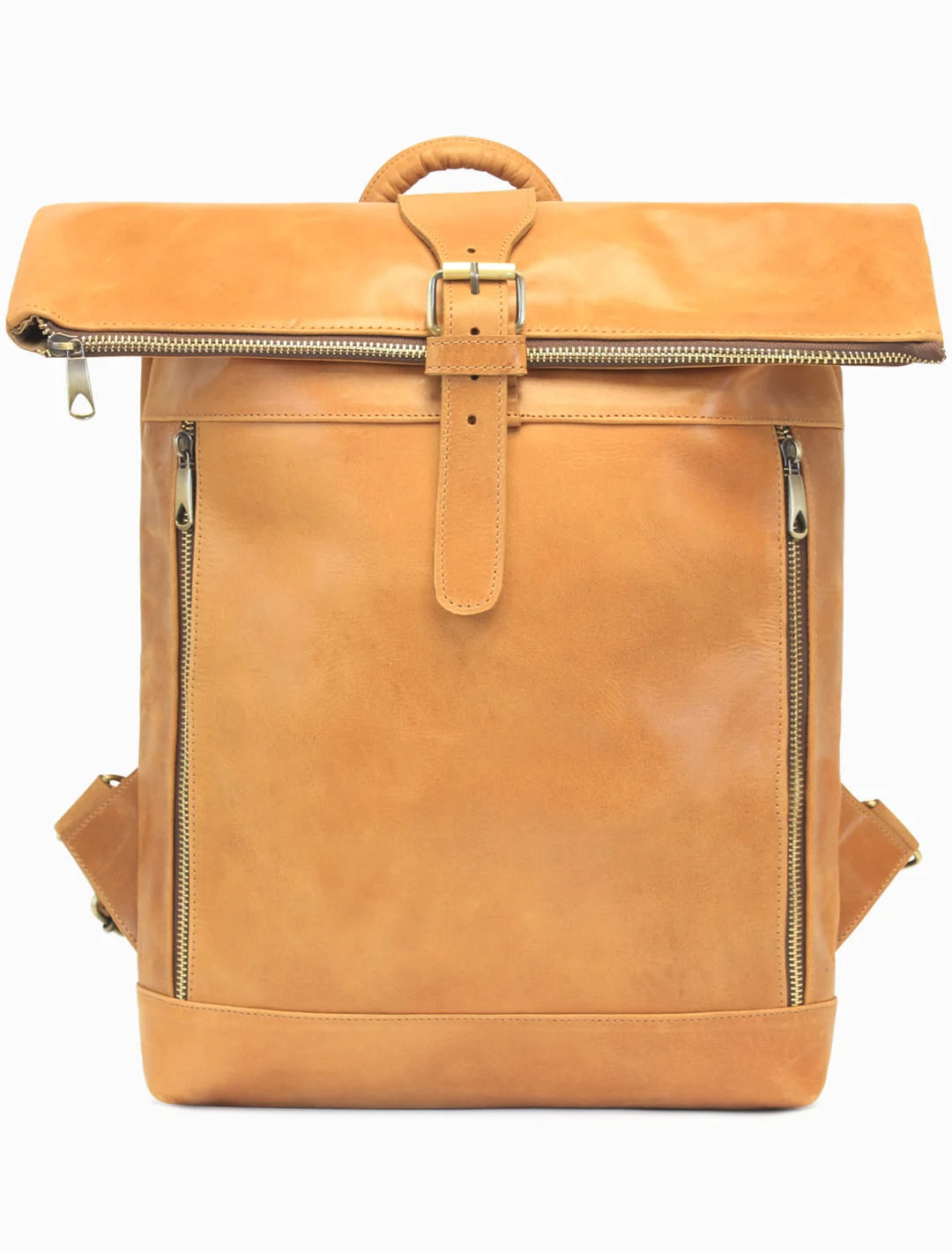 Summit Roll-Top Backpack, Tan