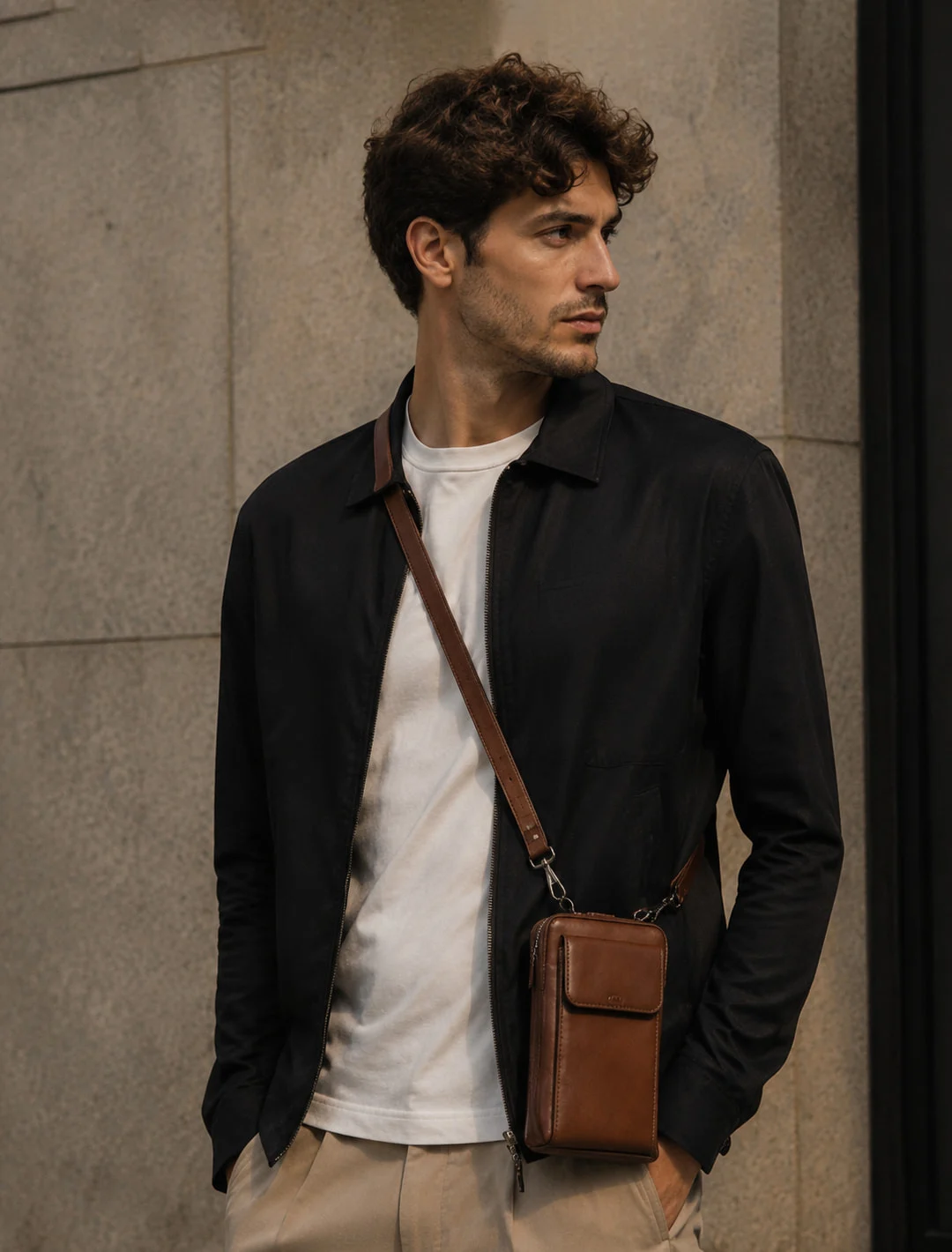 Porter Phone Crossbody, carried